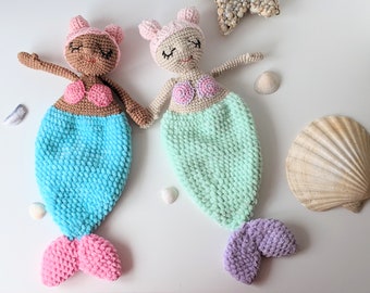 Crochet Mermaid Comforter PATTERN: Amigurumi Lovey (PDF Pattern)