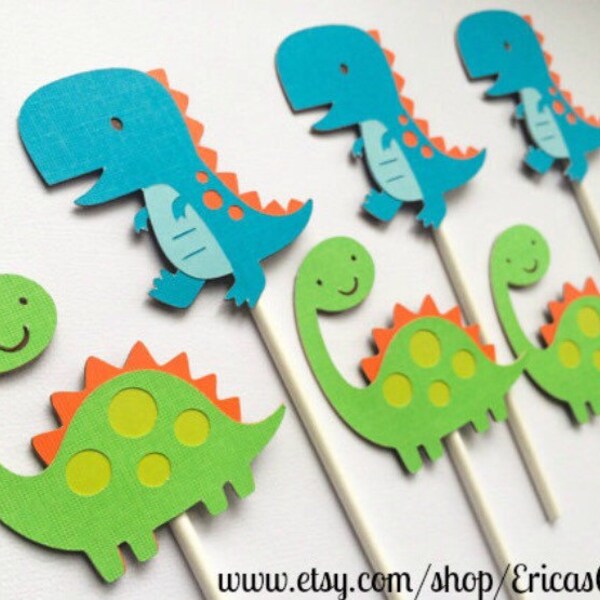 Dinosaur Cupcake Toppers, Dinosaur Birthday, Dinosaur Decorations, Dinosaur Birthday Party, Dinosaur Theme, Dinosaur Baby Shower, Dinomite