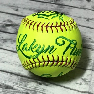 Custom Embroidered Softball