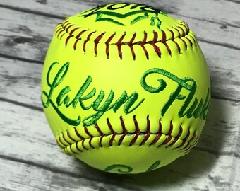 Custom Embroidered Softball