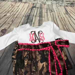 Custom Camo Baby Girl Gown