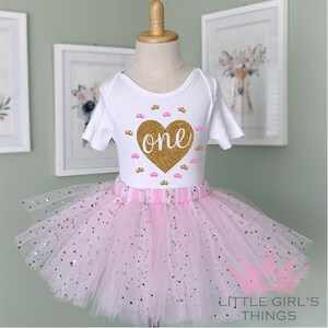 1st Birthday Outfit - Pink Multi Colour Hearts, First Birthday Tutu, First Birthday Outfit, Birthday Tutu, Tutu Skirt, Tutu, Birthday Onesie