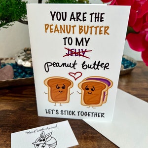The Peanut Butter to My Peanut Butter (5x7 Grußkarte mit Umschlag) (KOSTENLOSER VERSAND IN DEN USA)