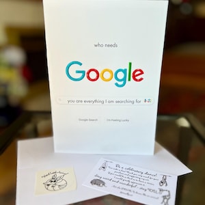 psh, Google. (13x18 Blanko-Karte mit Umschlag)