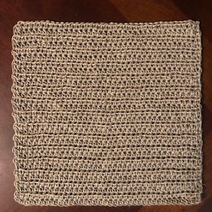 Extra Large Crocheted Hemp Washcloth, Eco-friendly Exfoliating Natural Hemp