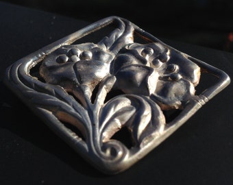 sterling silver art nouveau brooch replica