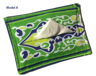 Geomatric Arabesque Hand Printed Fabric Table Tissue Cozy