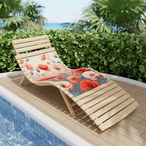Beach towel with poppies. Floral beach towel. Floral beach towel. Beach Towels.