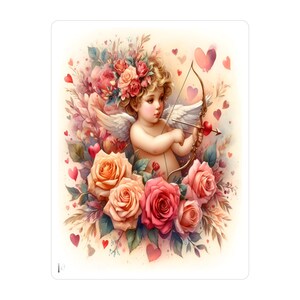 Angel stickers. Cupid stickers. Kiss-Cut Vinyl Decals