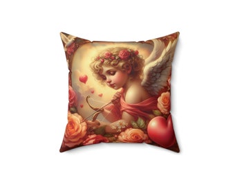 Pillow for lovers. Pillow, Valentine's Day gift. Cupid pillow. Customize as desired. Spun Polyester Square Pillow