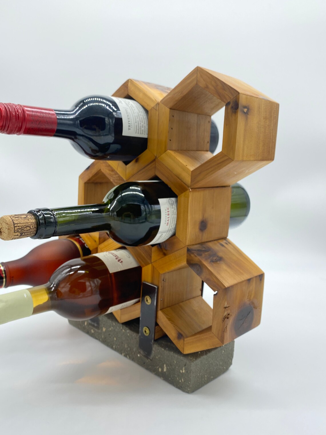 Wine Rack Countertop Handmade Wine Countertop stand Wine Etsy