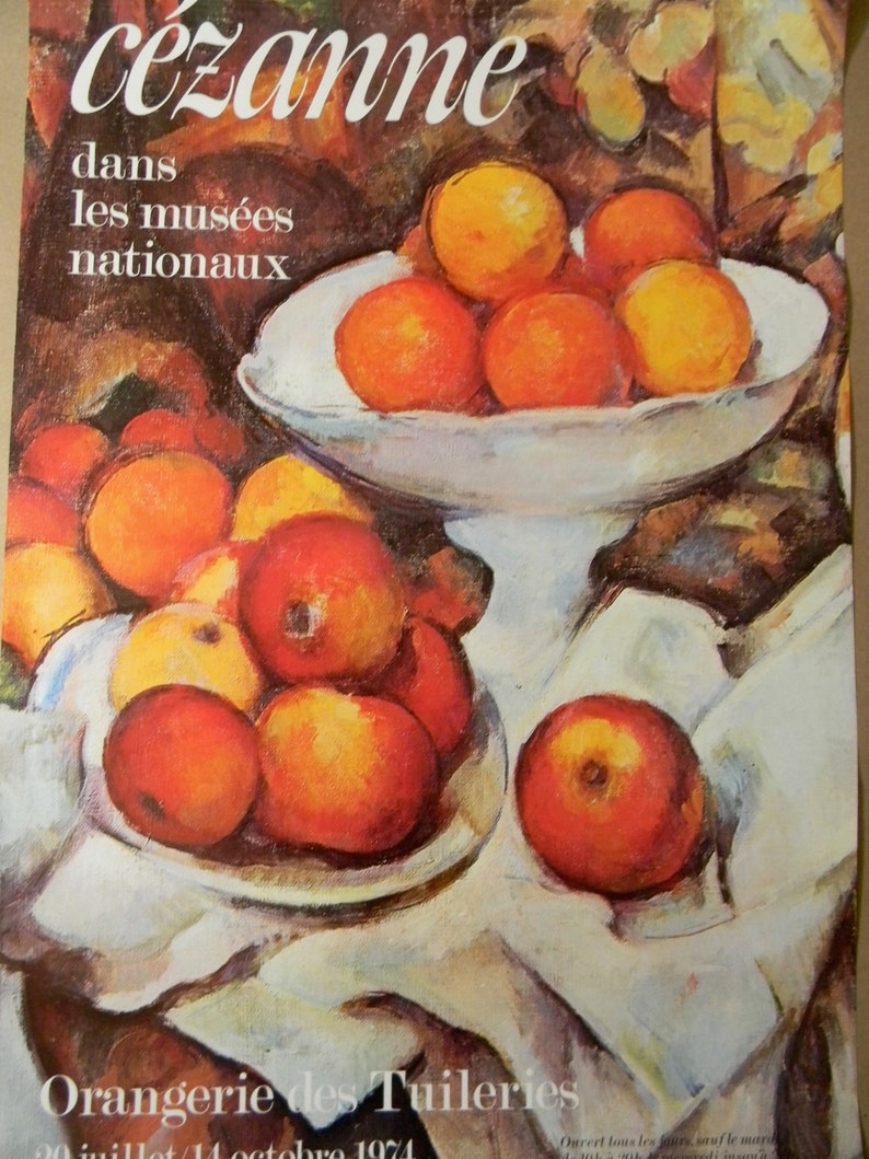 1974 Paul Cezanne-Orangerie Des Touileries-Original Vintage Exhibition Poster
