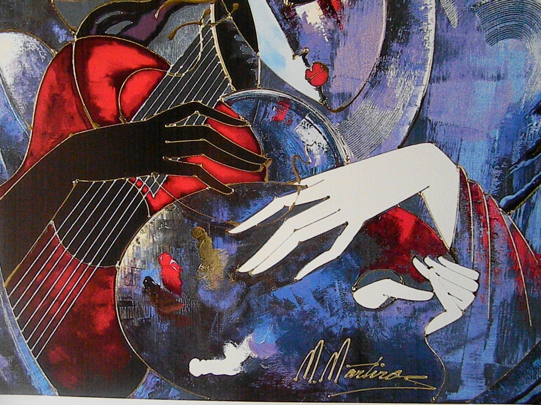 ARTIST'S DUET by Martiros Manoukian-armenian-poster Print on Heavy