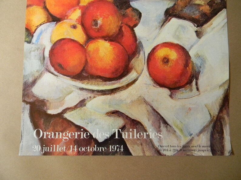 1974 Paul Cezanne-Orangerie Des Touileries-Original Vintage Exhibition Poster