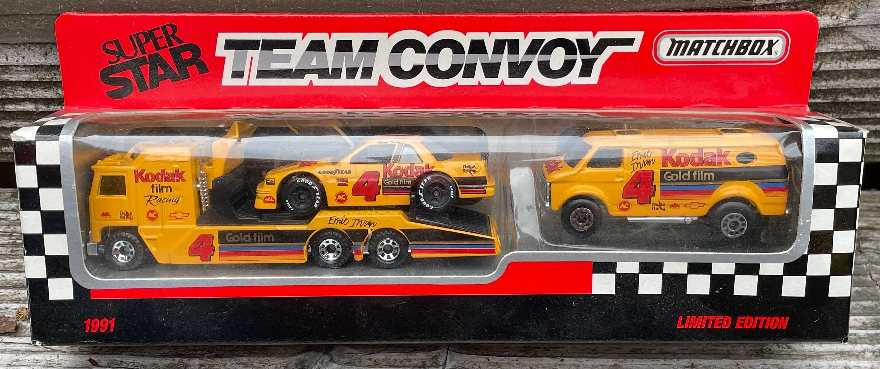 Ernie Irvan #4 / Kodak Film 1991 Matchbox Limited Edition Team
