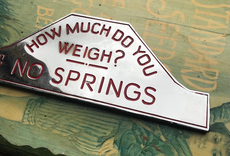 Antique Watling Fortune Telling Scale Chrome Plaque for Coin Etsy