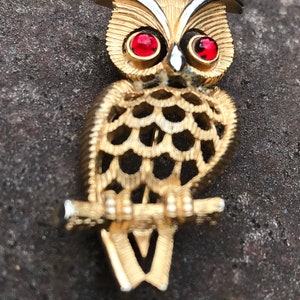 Beautiful Detailed Owl Broach.