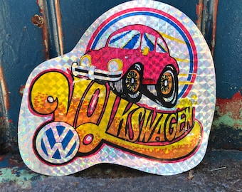 1973 Volkswagen Bug Kaleidoscope Sticker. Last One!