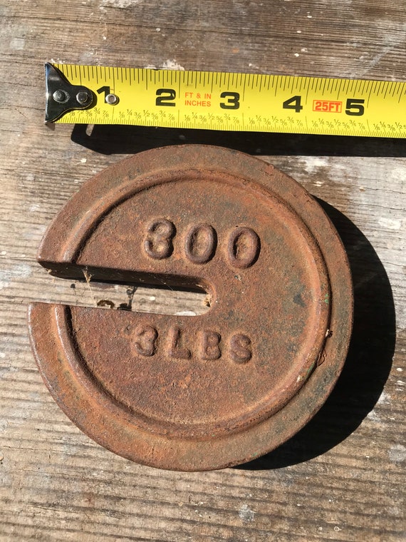 Antique Feed and Grain Scale 3 Lb Weight. -  New Zealand