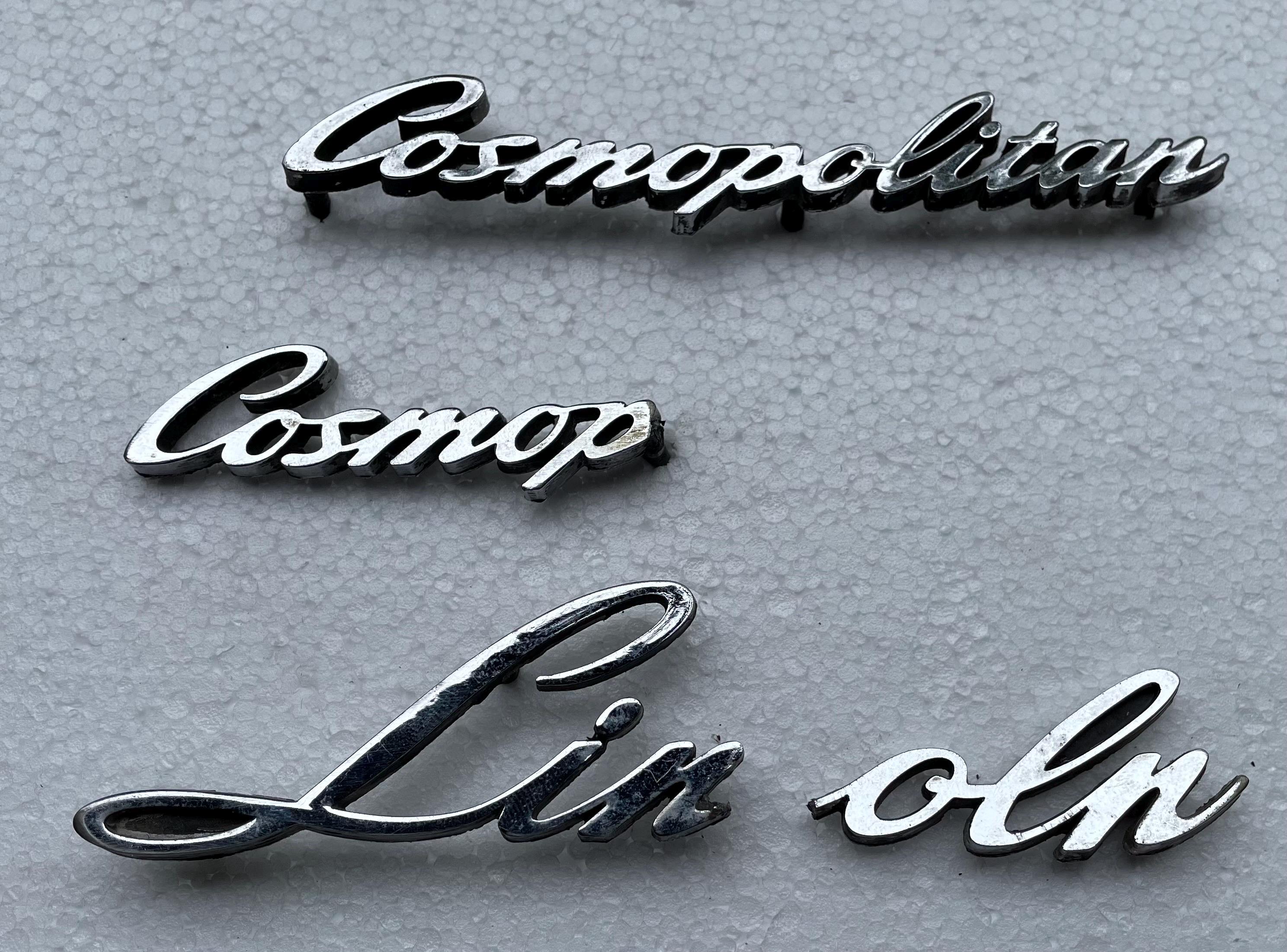 1949 Lincoln Cosmopolitan Original Chrome Scripts / Emblems. - Etsy