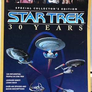 Star Trek Special Collectors Edition 30 Years 168 Page Book Paramount Pictures Corporation Edition.