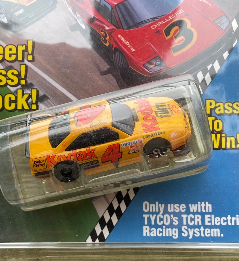 1992 Tyco TCR Slotless Slot Car RARE #4 Ernie Irvan GM Stock Car Carded ...