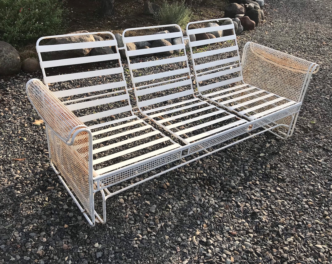 Original 1950s Russell Woodard Mid Century Modern Patio Glider Sofa. Etsy