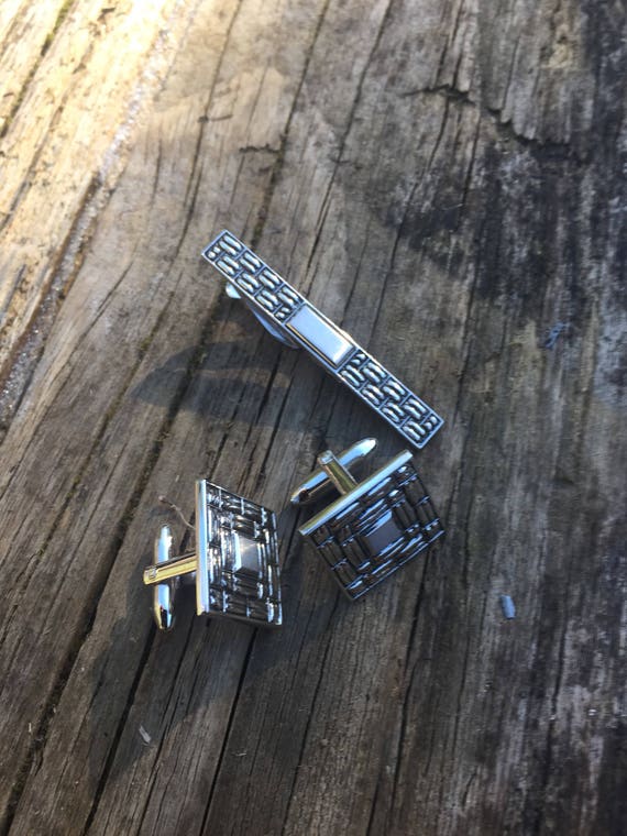 Hickok Cuff Links and Tie Clip Set - Made in USA - image 4