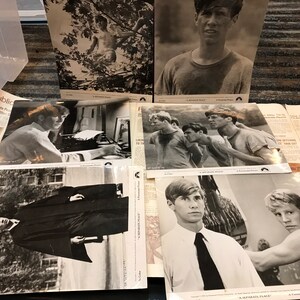 1972 Paramount Pictures “A Separate Peace” Press Book with 6 Promotional B&W Movie Stills 8x10’s Featuring Parker Stevenson.