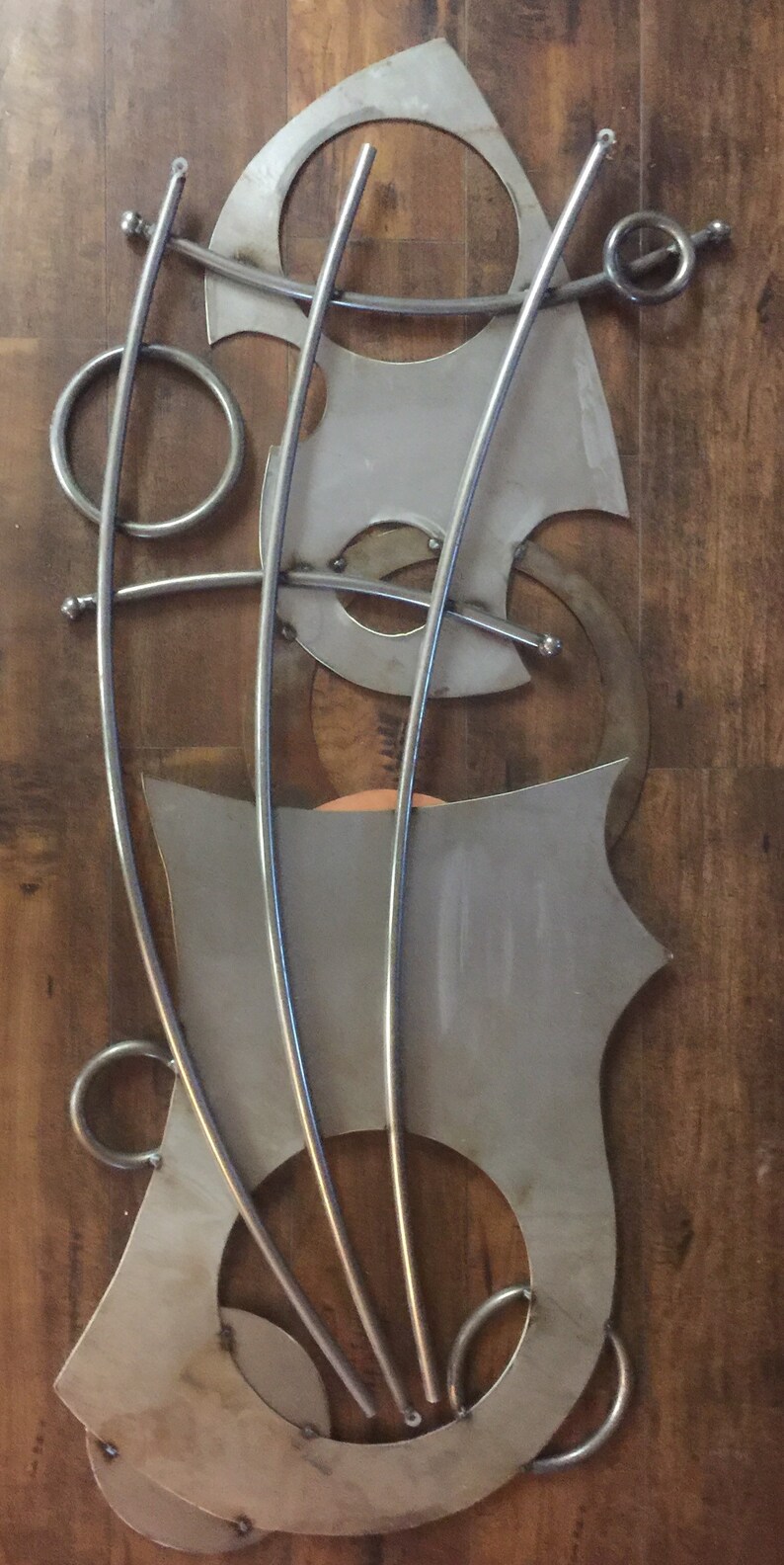 Large Metal Art Sculpture Stainless Copper Steel Brass Etsy