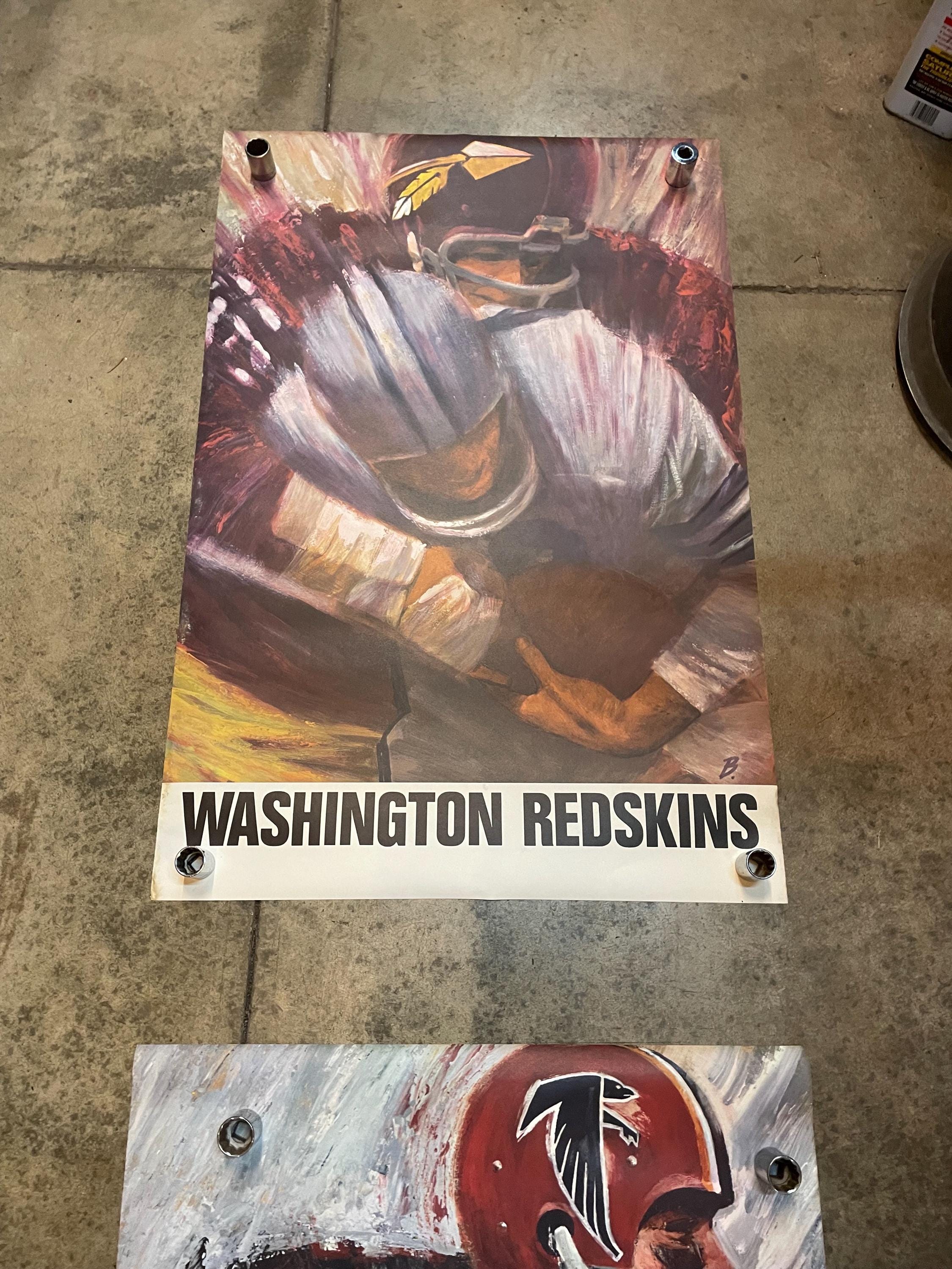 David Boss Original 1966 NFL Football David Boss NOS Poster Stash. “washington ...
