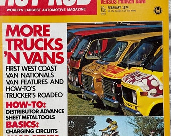 Vintage Hot Rod Magazine, November 1975, Special Vans Issue - Etsy
