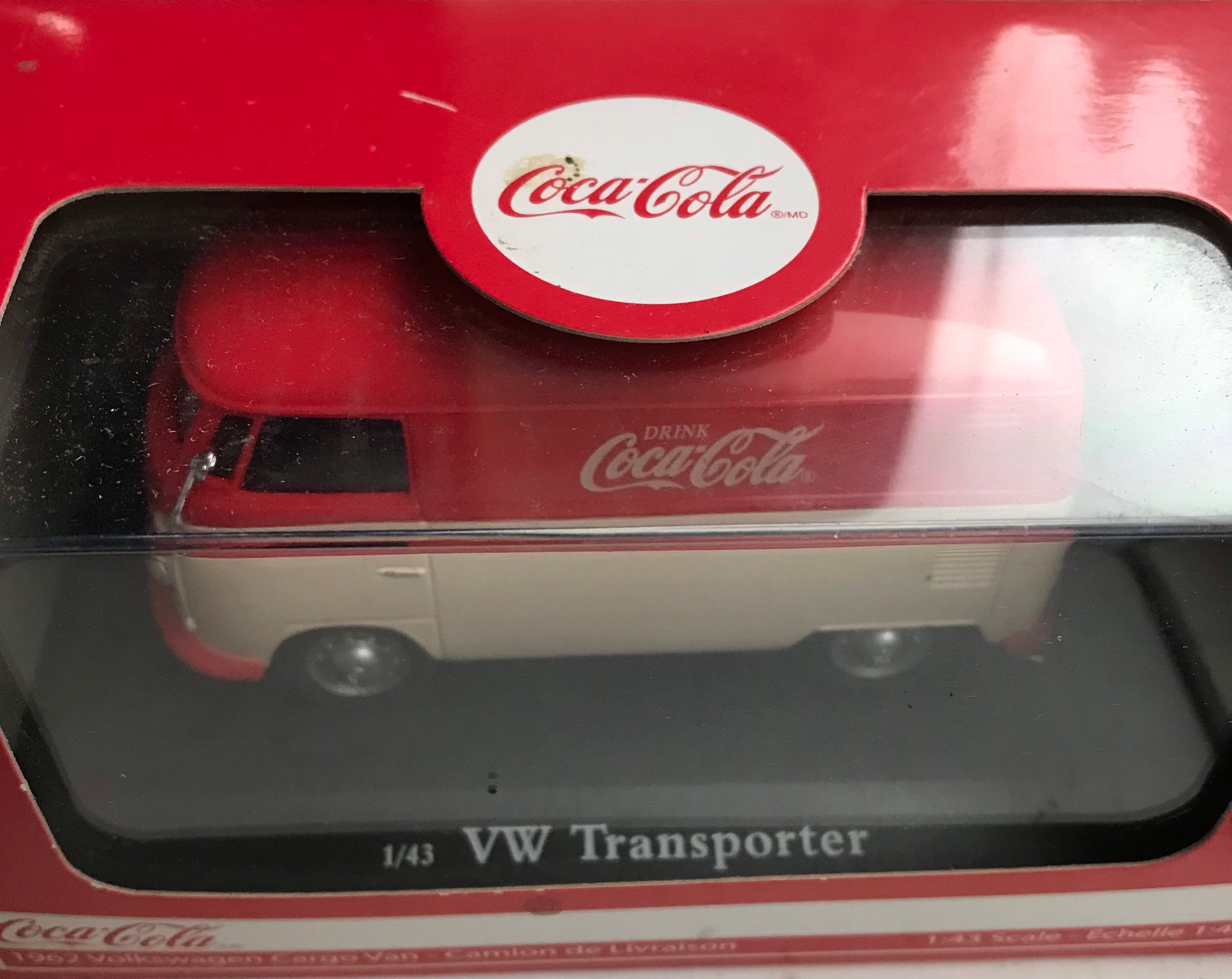 1/43 Scale 1962 VW Transporter Panel Bus in Original Coca Cola