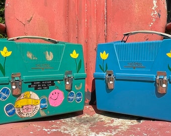 Vintage Lunchbox Thermos, Transformers Thermos by Aladdin, 1984