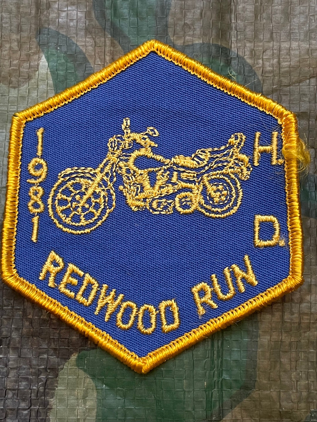 Vintage 1981 Harley Davidson Redwood Run Original NOS Never Used Event ...