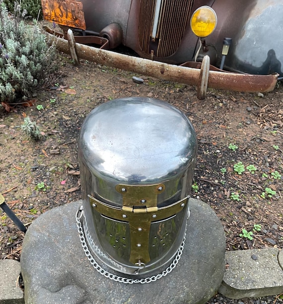 Medieval Templar Crusader Knight Armor Helmet. - image 6