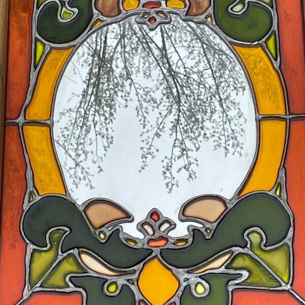 Stained Glass Mirror Etsy