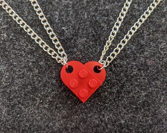 Half Heart Necklace Etsy