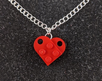 BrickCrafts Fashion Heart Pendant Necklace All 20 colors same price