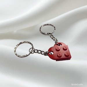 BrickCrafts Basic Brick Heart-sleutelhangerset (set van 2): alle 17 kleuren (mix/match) dezelfde prijs