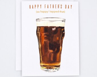 Funny Fathers Day card from wife - Fathers day card for husband - fathers day beer gift - Fathers Day gift from wife