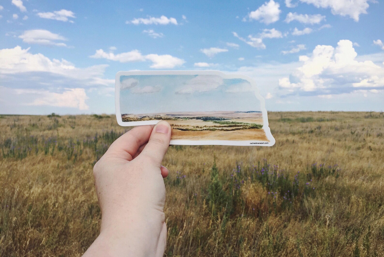 Nebraska State Script Decal - 5.5x2.7 Inch Premium Red Vinyl Sticker For Cars & Windows