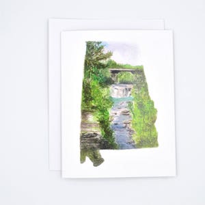 Alabama greeting cards - watercolor notecard set - state outline notecards - Alabama state pride - home state art - Alabama landscape