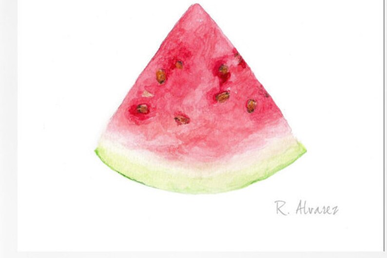 watermelon art print image 5