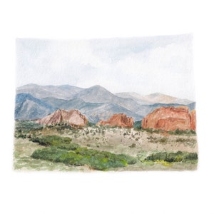 Colorado Art Print, Colorado Print, Colorado State PRINT, Colorado Map, Colorado State Art, Colorado Watercolor Landscape, Custom State Art