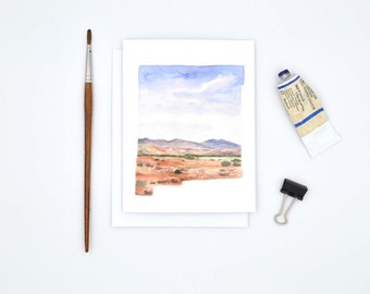 New Mexico State Art Card - New Mexico Notecard - New Mexico State Map Gift - New Mexico Art - Blank Notecard - New Mexico Landscape