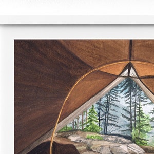 Camping Art Decor Wanderlust Art Print Van Life Gift - Etsy