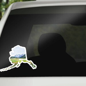 Alaska Vinyl Sticker - Alaska State Decal - Alaska Car Decal - Home State Decal - Laptop Sticker - MacBook Sticker - Alaska Art - AK art