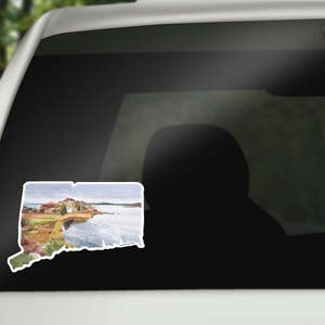 Connecticut Sticker - Connecticut State Decal - Connecticut Car Decal - Connecticut Vinyl Sticker - Home State Decal -