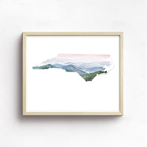 bundle watercolor state art print painted state art United States map art unique holiday gifts state artwork image 5